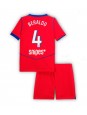 Billige Paris Saint-Germain Lucas Beraldo #4 Tredjedraktsett Barn 2025-26 Kortermet (+ Korte bukser)